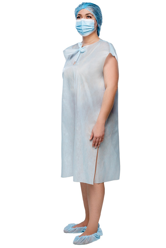 Сорочка медична, післяпологова та оглядова, спанбонд 30г/м2, нестерильна